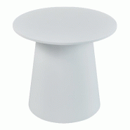 Helloshop26 - Table basse console d'appoint ronde 40 x 44 cm blanc 03_0010823 - 3000225428846