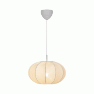 Nordlux Suspension AERON 40 Textile Blanc, H.30 - IP20 - E27 / Intérieur - blanc textile 5704924015670