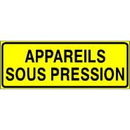 Panneau de signalisation - appareils sous pression