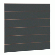 Panneau rainuré R20 - 120x120cm - épaisseur 18mm - anthracite