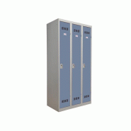 Vestiaire monobloc industrie propre 3 colonnes 1 case Vinco Vestiaire monobloc industrie propre 3 colonnes 1 case Vinco