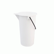 Schneider - Seau, LDPE - 10,0 L - blanc plastique 200830