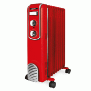 SCHOLTES Radiateur Bain D'huile 2000w Rouge schv709r - rouge 3523930109720