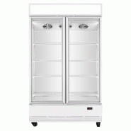 Vaiotec Réfrigérateur à boissons TOPLINE 870 litres avec dessus éclairé « blanc », 1090 x 742 mm - blanc acier 11416 Vaiotec Réfrigérateur à boissons TOPLINE 870 litres avec dessus éclairé « blanc », 1090 x 742 mm - blanc acier 11416