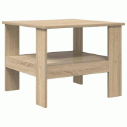 VidaXL Table basse Chêne Sonoma 57 x 55 x 45 cm Bois d'ingénierie Modèle Atlas Creator Élite - 8000246