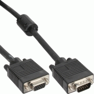 Rallonge S-VGA - InLine® - 15 broches HD mâle/femelle - Noir - 2m - Référence 17742B Rallonge S-VGA - InLine® - 15 broches HD mâle/femelle - Noir - 2m - Référence 17742B