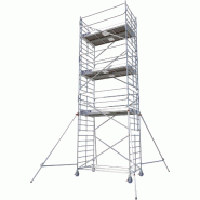 Échafaudage roulant aluminium DOCKER 150 version garde-corps EXMDS - Hauteur de travail : 8,90 m - DUARIB - 7225072 Échafaudage roulant aluminium DOCKER 150 version garde-corps EXMDS - Hauteur de travail : 8,90 m - DUARIB - 7225072
