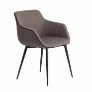 AC ANGEL CERDA Angel Cerdá Chaise en tissu gris foncé 4005C 60 x 59 x 77 - gris textile 8435631001058 AC ANGEL CERDA Angel Cerdá Chaise en tissu gris foncé 4005C 60 x 59 x 77 - gris textile 8435631001058