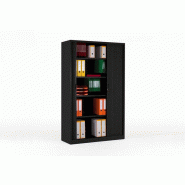 Armoire haute à Rideaux Coulissants 198 x 120 cm - anthracite Armoire haute à Rideaux Coulissants 198 x 120 cm - anthracite