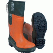 Bottes forestières anti-coupure Solidur Classe 3 - Protection EN 345 – 2 SB E - 28m/s - Caoutchouc, Coquille acier 200J - Pointure 41 à 47