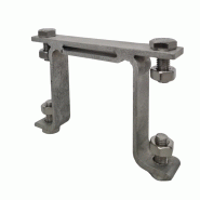 Bride double 80 x 80 mm