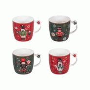 Coffret de 4 mugs Merry 36 cl - Décoré Rond Porcelaine Table Passion 12.5x9 cm - multicolore porcelaine 3106232313356 Coffret de 4 mugs Merry 36 cl - Décoré Rond Porcelaine Table Passion 12.5x9 cm - multicolore porcelaine 3106232313356