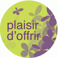 Étiquettes cadeaux adhésives - Plaisir d'offrir - 30mm - Boîte de 500