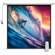Helloshop26 - Écran de projection motorisé salon bureau 152 x 152 x 8 cm 4k occultant montage mural moderne épuré en plastique blanc 21_0000026 - Helloshop26 - Écran de projection motorisé salon bureau 152 x 152 x 8 cm 4k occultant montage mural moderne épuré en plastique blanc 21_0000026 -