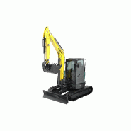 Mini-pelle - AMX 60 - AMMANN - 61 cv Kubota Stage V, Climatisée, Chenilles Caoutchouc