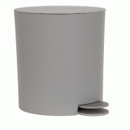 MSV - Poubelle à pédale Osaki 3 L de couleur grise 14,5x15,5x27cm - gris plastique polypropylène 141780