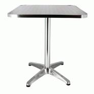 Table d'extérieur carrée Bruxelles 60X60cm en aluminium