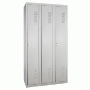 Triple vestiaire à monter JOLA industrie salissante gris - 7207295