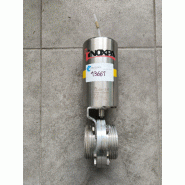 Vanne papillon en acier inoxydable avec actionneur pneumatique inoxpa v9460-0004002