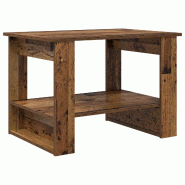 VidaXL Table basse Bois ancien 72 x 50 x 50 cm Bois d'ingénierie Modèle Atlas Vision - 8000194
