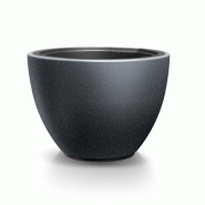 WellHome - Pot de fleurs modèle « Collection Ordesa » Ø60x43cm coloris anthracite - gris plastique WH13446