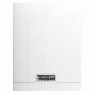 Calligraphe Lot de 4 Cahier Ligne 8000 A4, 192p./96 feuilles 90 g/m² piquées, couv. PP incolore, Séyès - 3210330183602