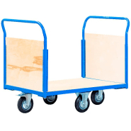 Chariot de transport 360° extra grand avec 1 plateau et 2 parois MW-Tools SH50122W Chariot de transport 360° extra grand avec 1 plateau et 2 parois MW-Tools SH50122W