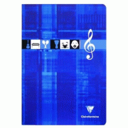 Clairefontaine Lot de 10 Cahier Musique Metric A4, 48p./24 feuilles 90 g/m² piquées, ligné + 10 portées - 3329680311402