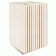 Comptoir Vertigo T03 MDF naturel finition bois blanchi L60cm 1 tiroir 1 tablette
