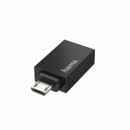 Hama USB OTG Adapter Micro-USB vers USB-A 480 Mbit/s - 4047443437082