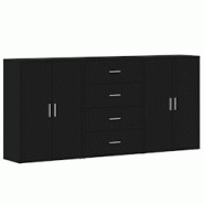 Helloshop26 - Buffet bahut commode armoire meuble de rangement organisateur cuisine salle de séjour salons 3 pcs 60 x 31 x 84 cm 02_0037141 - 3000213 Helloshop26 - Buffet bahut commode armoire meuble de rangement organisateur cuisine salle de séjour salons 3 pcs 60 x 31 x 84 cm 02_0037141 - 3000213