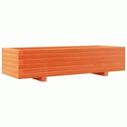 Helloshop26 - Jardinière bac lit surélevé plantes fleurs terrasse jardin cire 110 x 40 x 26,5 cm bois de pin massif marron 02_0038430 - 3000217667833 Helloshop26 - Jardinière bac lit surélevé plantes fleurs terrasse jardin cire 110 x 40 x 26,5 cm bois de pin massif marron 02_0038430 - 3000217667833