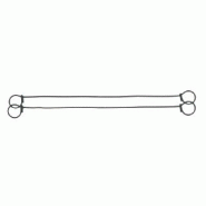 Lot de 1000 liens métalliques à 2 boucles 140 mm Lot de 1000 liens métalliques à 2 boucles 140 mm