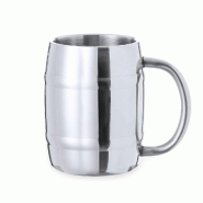 Mug Bière Double Paroi Inox 450 Ml - 5601316651181
