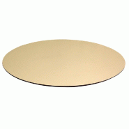 Plateau de table mesa ø60cm beige naturel ecru