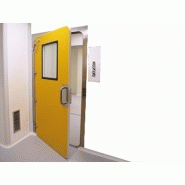 Porte étanche à joint gonflable - fermeture hermétique pour zones de contamination contrôlée Porte étanche à joint gonflable - fermeture hermétique pour zones de contamination contrôlée