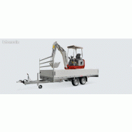 Remorque plateau - rampes acier long 250 cm - Anssems MSX Remorque plateau - rampes acier long 250 cm - Anssems MSX