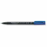 Staedtler - LumoColor 318 - Feutre Permanent Pointe Fine 0,6 mm Bleu - 318-3