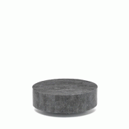 Stones Round 1 Table Basse (85X85X28H) En Pierre Fossile Grise - gris 8033959236284