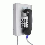 Téléphone antivandalisme série SLENG - Réf. : FRA0026 - acier laminé à froid, IP66, température -40 à +70°C