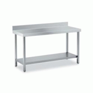 Tables Inox de Travail DISTFORM Premium avec Dosseret et Etagère - Profondeur 700 mm longueur 1900 mm - QM170190 Tables Inox de Travail DISTFORM Premium avec Dosseret et Etagère - Profondeur 700 mm longueur 1900 mm - QM170190