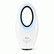 Ventilateur sans pales 65W Télécommande, Oscillation, Minuterie 12h, 3 Vitesses, Éclairage LED 4 Couleurs, Bruit réduit Jocca - blanc 8435253582003