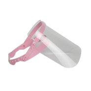 Visière transparente ROSE - COLOR H 195 x L 280 x P 0,4 mm complète - Réf.490713