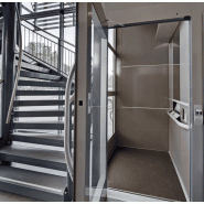 Élévateur de grande qualité - Design raffiné, sans fosse, capacité 300kg, jusqu'à 4 niveaux - Cibes A4000