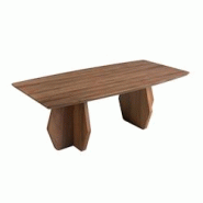 AC ANGEL CERDA Angel Cerdá Table basse ovale en noyer 2142C Ø120 x 60 x 40 - marron Bois manufacturé 8435631034179 AC ANGEL CERDA Angel Cerdá Table basse ovale en noyer 2142C Ø120 x 60 x 40 - marron Bois manufacturé 8435631034179