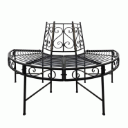 Banc tour d'arbre portland - demi-rond Banc tour d'arbre portland - demi-rond