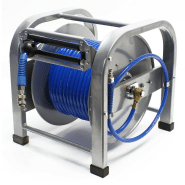 DÉVIDOIR AUTOMATIQUE ENROULEUR DE TUYAU PNEUMATIQUE 30 M 12 BAR 1/4 POUCE 16_0002646