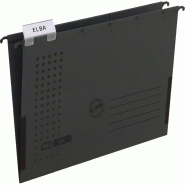 ELBA Lot de 25 Dossier suspendu Ultimate Chic A4, fond V, soufflets latéraux, en carte coloris anthracite - 4002030084551
