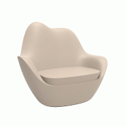 Fauteuil lounge in & out SABINAS  - écru