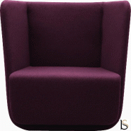 Fauteuil Softline Basket- 1 place - Feld Mauve 581, Standard